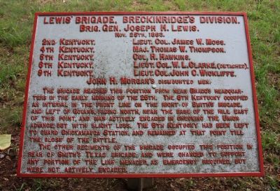 Lewis' Brigade Marker image. Click for full size.