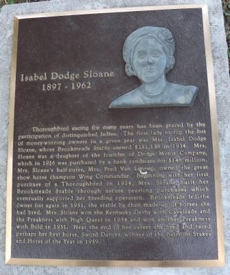 Isabel Dodge Sloane Marker image. Click for full size.