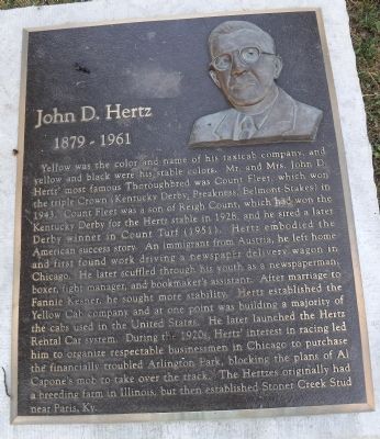John D. Hertz Marker image. Click for full size.