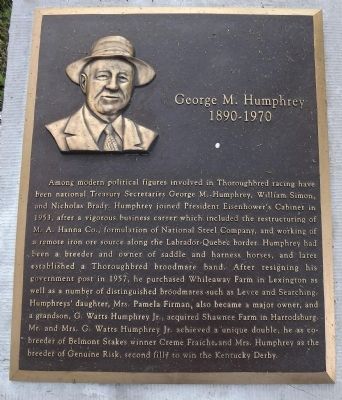 George M. Humphrey Marker image. Click for full size.