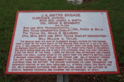 J. A. Smith's Brigade Marker image. Click for full size.