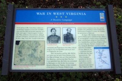 War In West Virginia CWT Marker image. Click for full size.