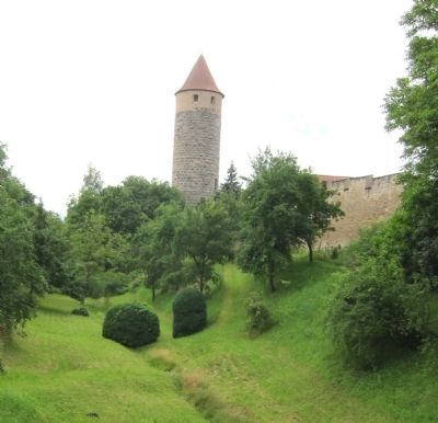 The Owls' Tower, as seen from the Einersheimer Gatehouse image. Click for full size.
