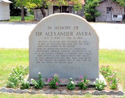 Dr. Alexander Avera Marker image. Click for full size.