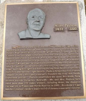 Allen Paulson Marker image. Click for full size.