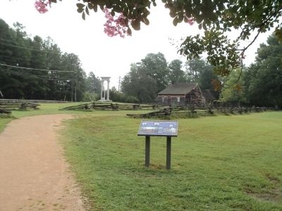 Marker at Bennett Place State Historic Site. Click for full size. Marker at Bennett Place State Historic Site image. Click for full size.