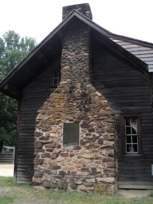 The Original Chimney of the Bennett House Marker image. Click for full size.
