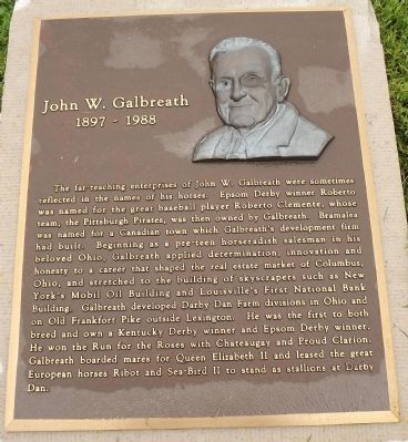 John W. Galbreath Marker image. Click for full size.