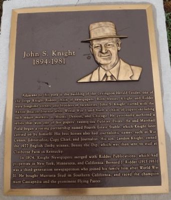 John S. Knight Marker image. Click for full size.