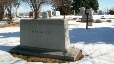 Joseph Francis Bauman Grave Site and Marker image. Click for full size.