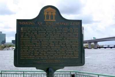 Sinking of the Maple Leaf Marker. Click for full size. Sinking of the Maple Leaf Marker image. Click for full size.