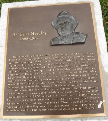 Hal Price Headley Marker image. Click for full size.