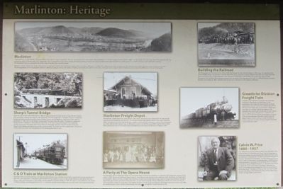 Marlinton: Heritage Marker. Click for full size. Marlinton: Heritage Marker image. Click for full size.