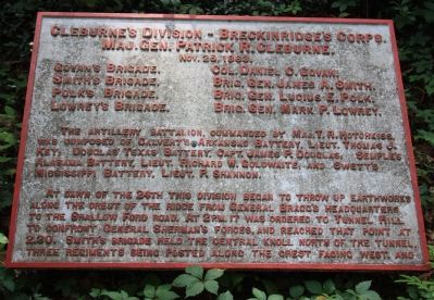Cleburne's Division Marker image. Click for full size.