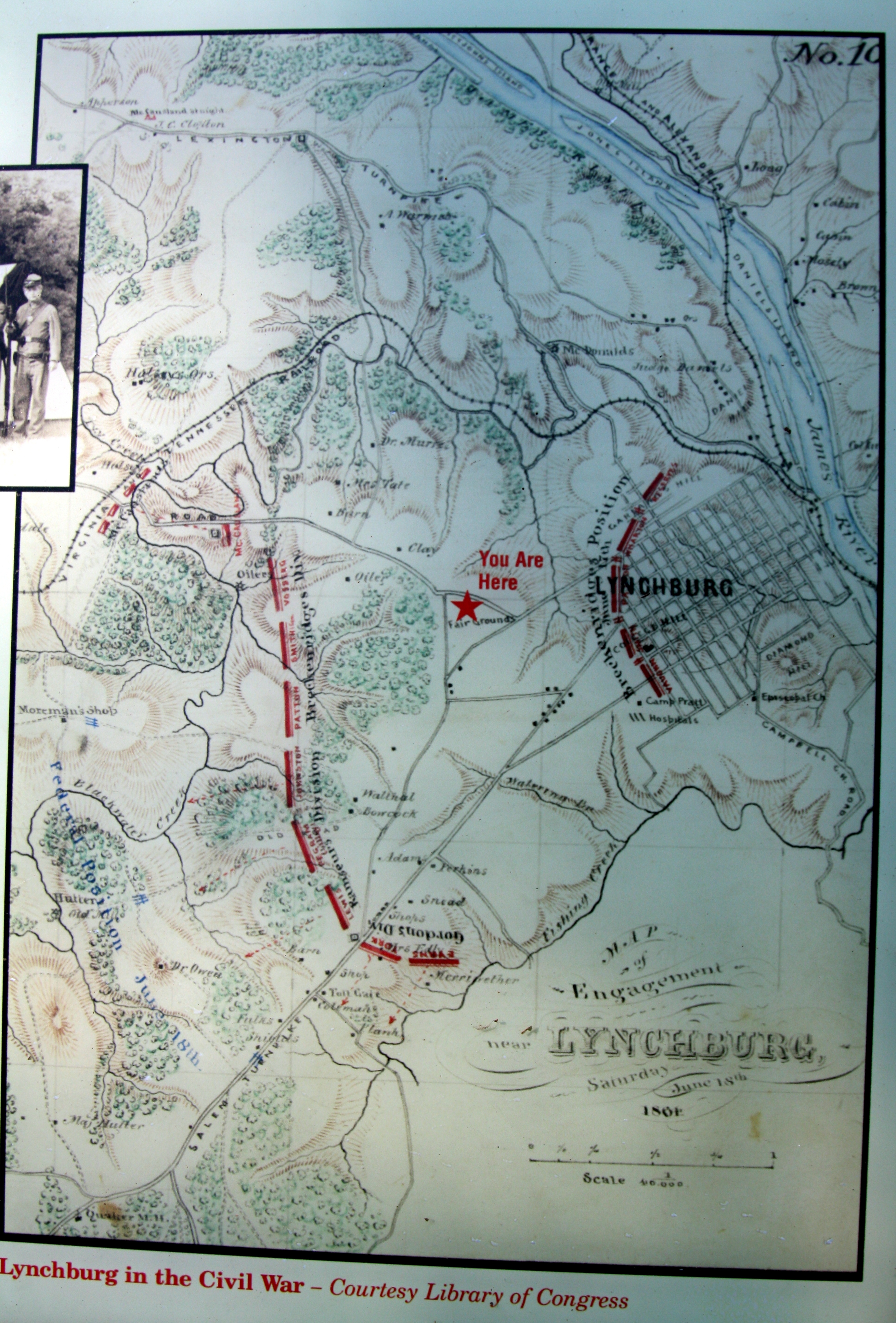 Close-up of map on marker