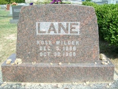 Lane Grave Marker image. Click for full size.