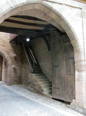 Mainbernheimer Gatehouse interior- stairs to upper level image. Click for full size.