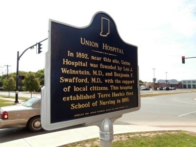 Obverse Side - - Union Hospital Marker image. Click for full size.