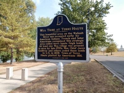 Side "One" - - Wea Tribe at Terre Haute Marker image. Click for full size.