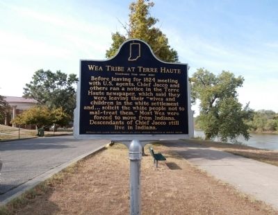 Side "Two" - - Wea Tribe at Terre Haute Marker image. Click for full size.