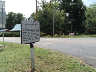 Whitson’s Fort Marker image. Click for full size.