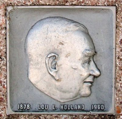 Lou E. Holland Profile on Marker image. Click for full size.
