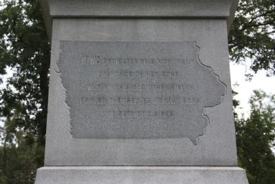 Iowa State Monument Marker image. Click for full size.