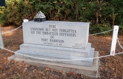 The Unknown Embattled Defenders of Fort Harrison Marker image. Click for full size.