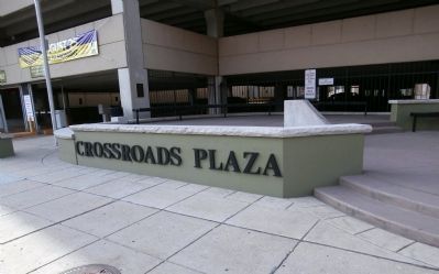 Other View - - Crossroads Plaza Marker image. Click for full size.