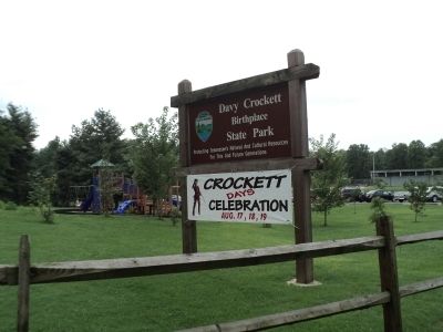 Davy Crockett Birthplace State Park. Click for full size. Davy Crockett Birthplace State Park image. Click for full size.