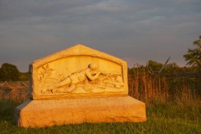 149th Regiment Pennsylvania Volunteers Marker at dusk.. Click for full size. 149th Regiment Pennsylvania Volunteers Marker at dusk. image. Click for full size.