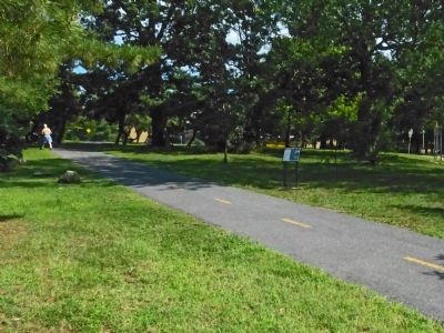 The Metropolitan Branch and Takoma Park Marker on the Metropolitan Branch Trail image. Click for full size.