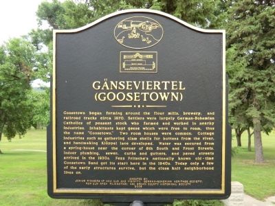 Gänseviertel (Goosetown) Marker image. Click for full size.