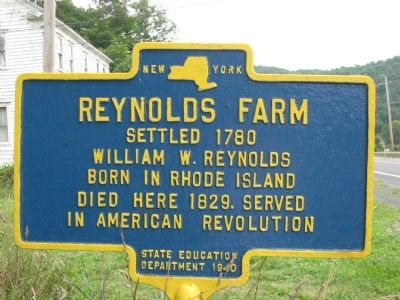 Reynolds Farm Marker image. Click for full size.