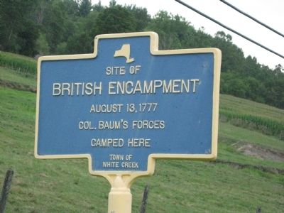 Site of British Encampment Marker image. Click for full size.