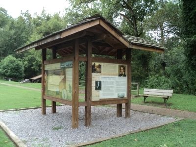Marker in Davy Crockett Birthplace State Park image. Click for full size.