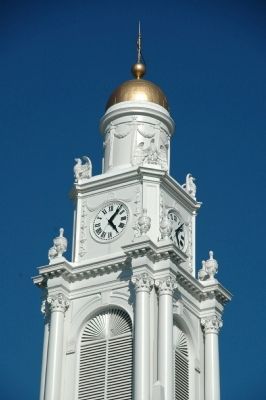 Schenectady City Hall Clock Tower image. Click for full size.