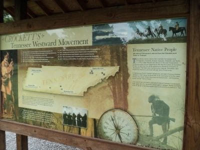 Crockett’s Tennessee Westward Movement Marker image. Click for full size.