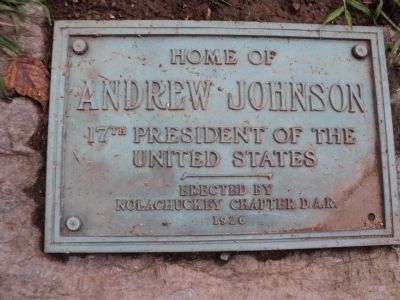 Home of Andrew Johnson Marker image. Click for full size.