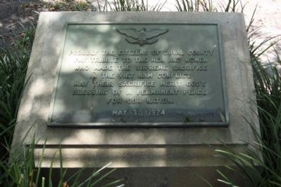 Duval County Vietnam Memorial. Click for full size. Duval County Vietnam Memorial image. Click for full size.