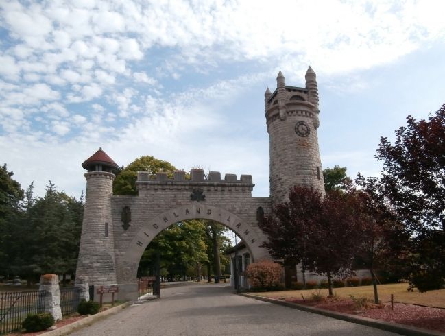 Highland Lawn Cemetery Entrance image. Click for full size.