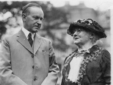Calvin Coolidge and Mother Jones, 1924 (image courtesy Library of Congress) image. Click for full size.