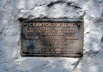 Crawford W. Long Marker image. Click for full size.