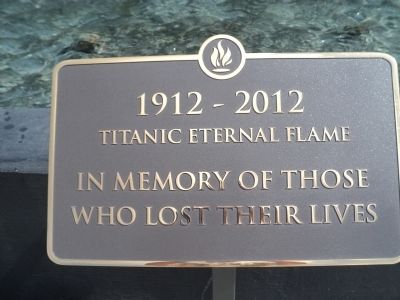 Titanic Eternal Flame Marker image. Click for full size.