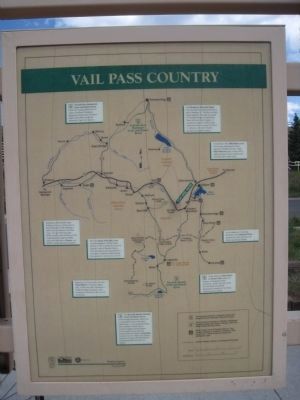 Vail Pass Country Marker image. Click for full size.