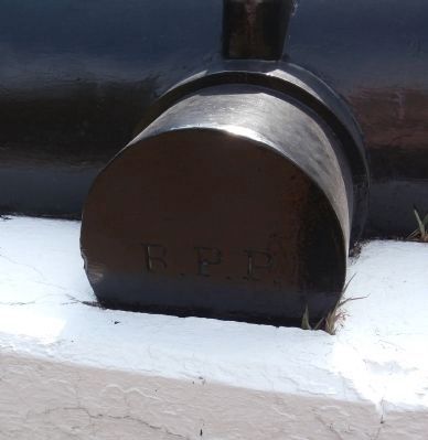 Right Trunnion - - Text "R.P.P."<br> (Robert Parker Parrott) image. Click for full size.