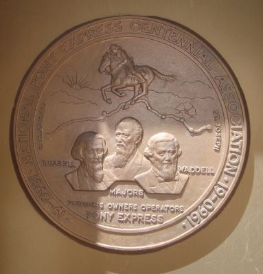 Pony Express Plaque. Click for full size. Pony Express Plaque image. Click for full size.