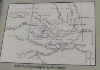 Network of forts supplied by Fort Smith. image. Click for full size.