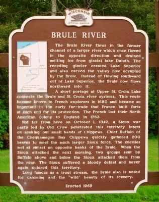 Brule River Marker image. Click for full size.