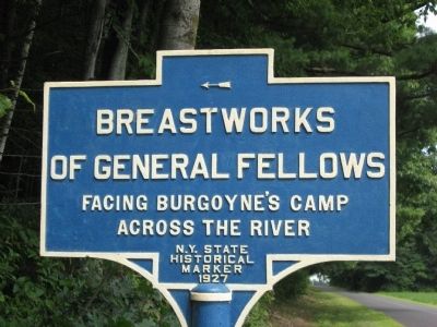 Breastworks of General Fellows Marker image. Click for full size.